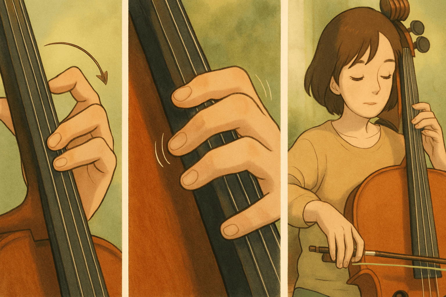 Hướng dẫn từng bước thực hiện kỹ thuật Vibrato Cello