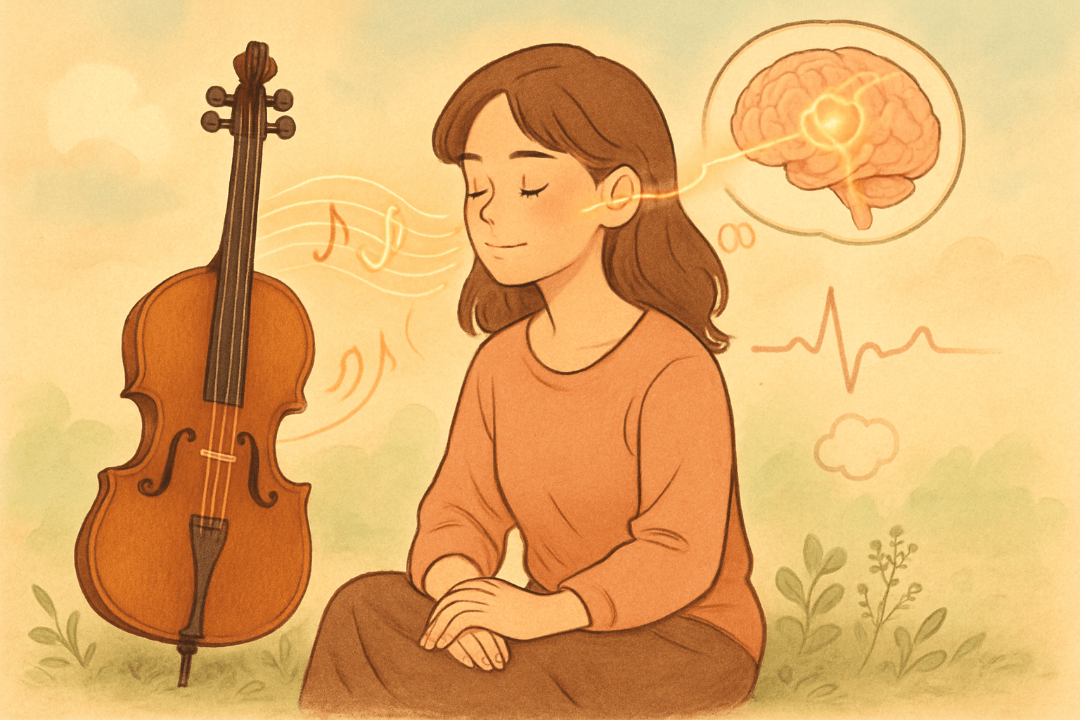 Khoa học nói gì về tác động của Cello đến não bộ và cơ thể?