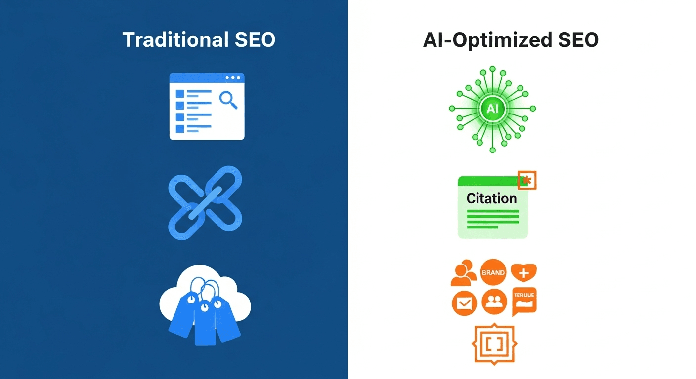 SEO Truyền thống vs. Tối ưu hóa cho AI: Khác biệt cốt lõi nằm ở đâu?